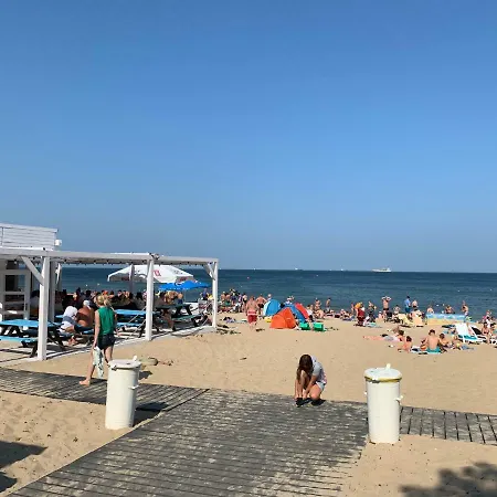 Lejlighed 900m Beach Walk Parter Brzezno Two 5 Pers